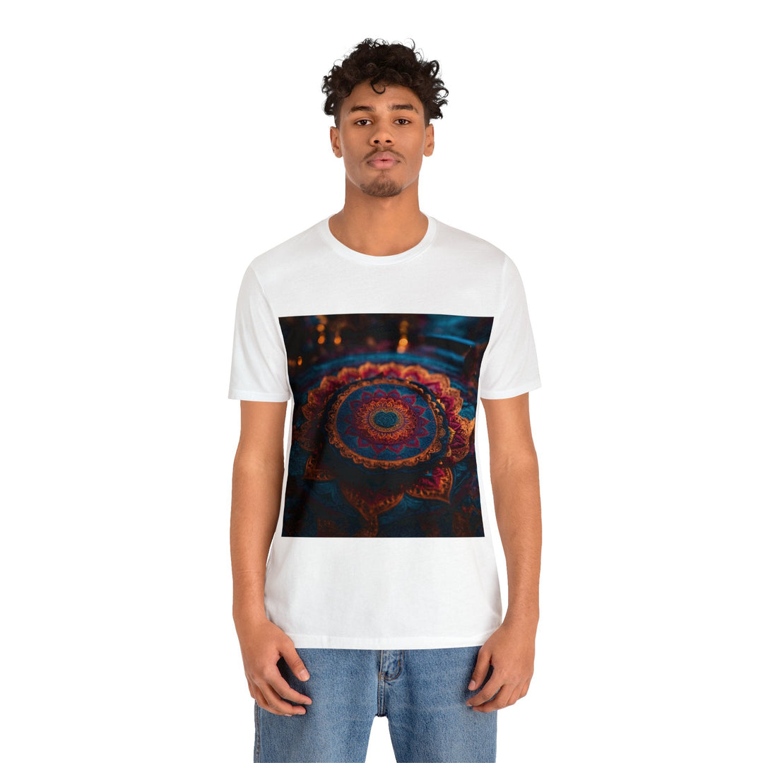 Mystical Intricate Mandala - Unisex Jersey Short Sleeve Tee - T-Shirt - g(0D·IO) - Black - S -