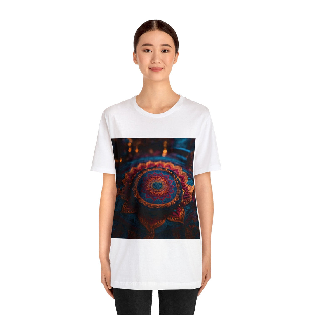 Mystical Intricate Mandala - Unisex Jersey Short Sleeve Tee - T-Shirt - g(0D·IO) - Black - S -