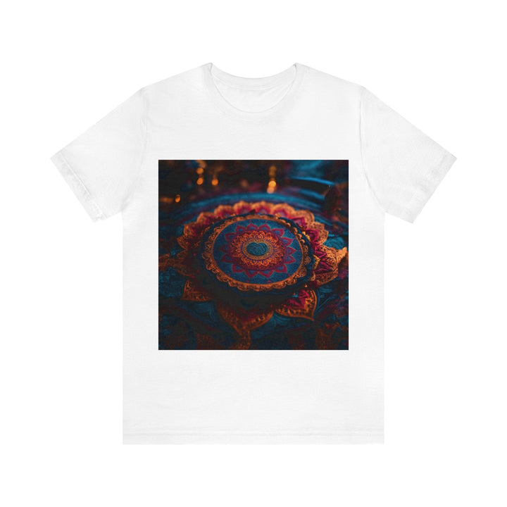 Mystical Intricate Mandala - Unisex Jersey Short Sleeve Tee - T-Shirt - g(0D·IO) - White - S -