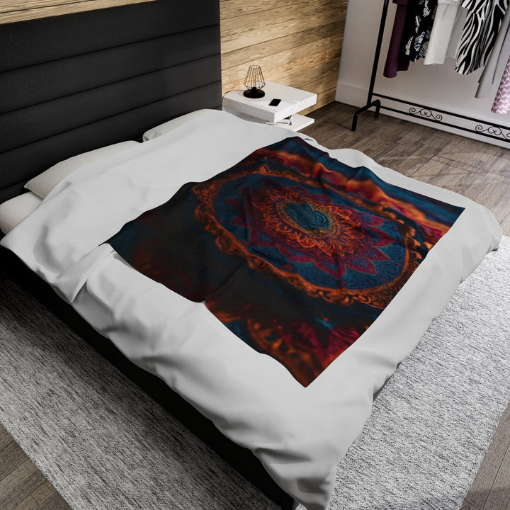 Mystical Intricate Mandala - Velveteen Plush Blanket - All Over Prints - g(0D·IO) - 30" × 40" - -