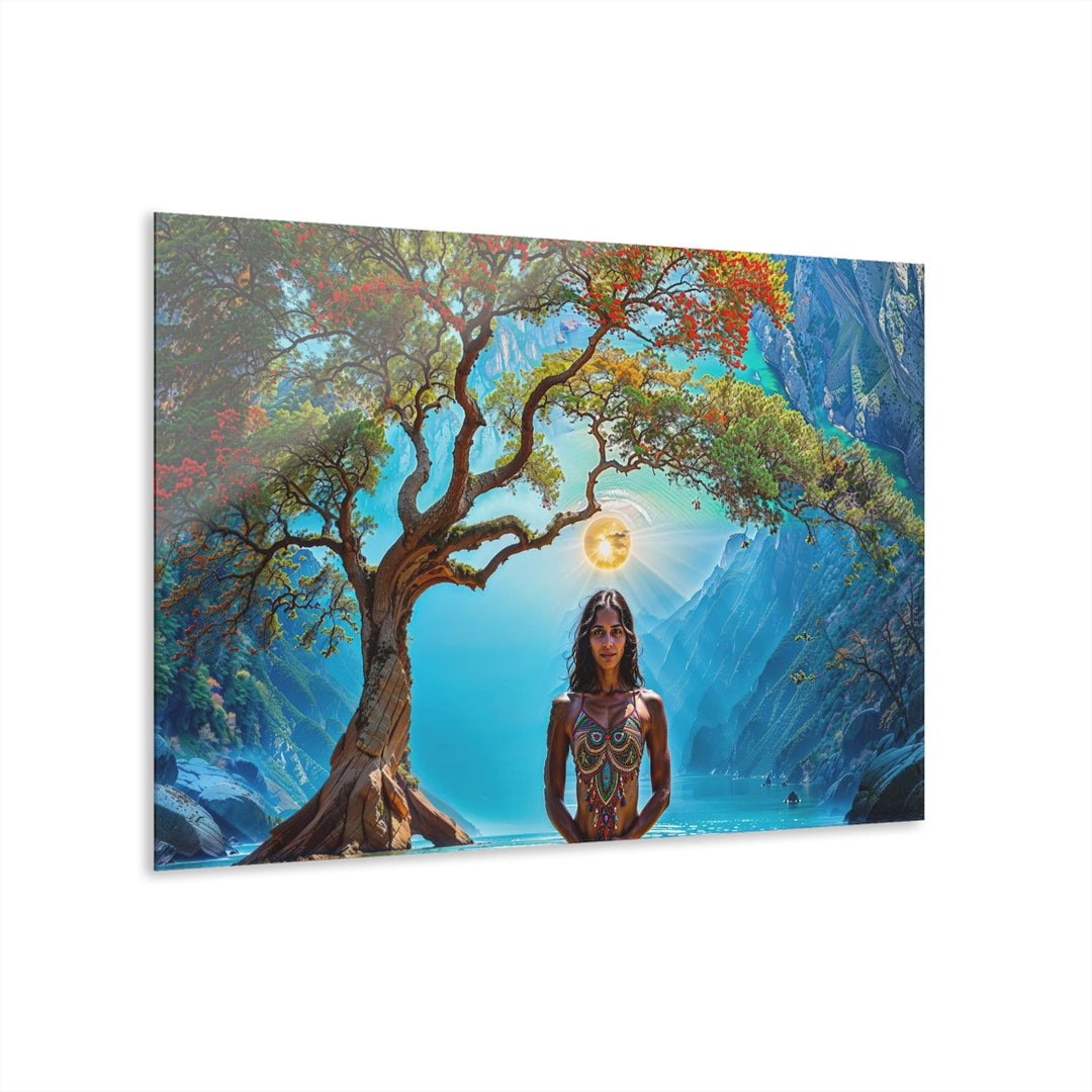Mystical Nature Meditation - Acrylic Prints (French Cleat Hanging) - Home Decor - g(0D·IO) - 36" x 24" (Horizontal) - 0.25'' -