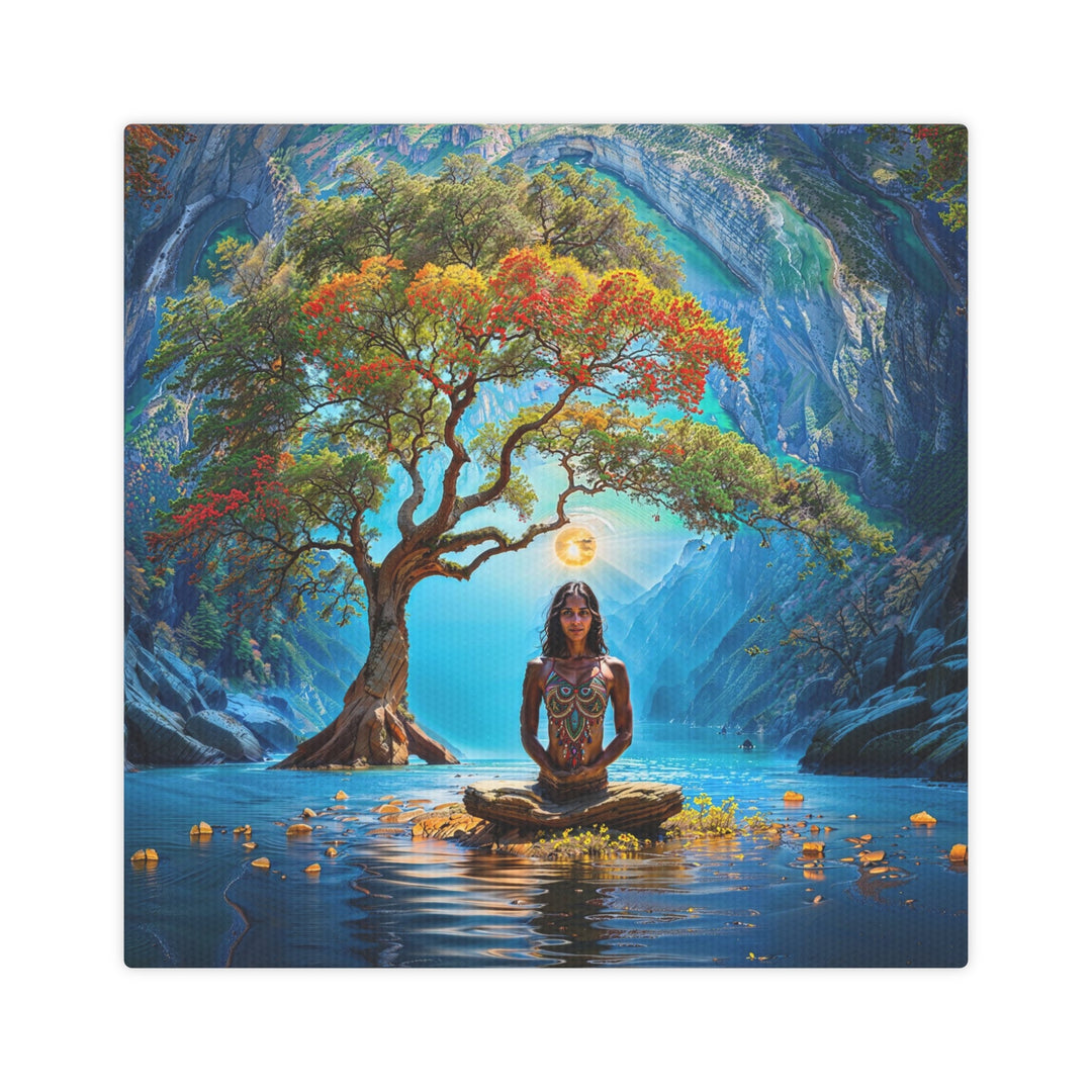 Mystical Nature Meditation - Canvas Photo Tile - Canvas - g(0D·IO) - 8" x 8" (Square) - 0.5" -