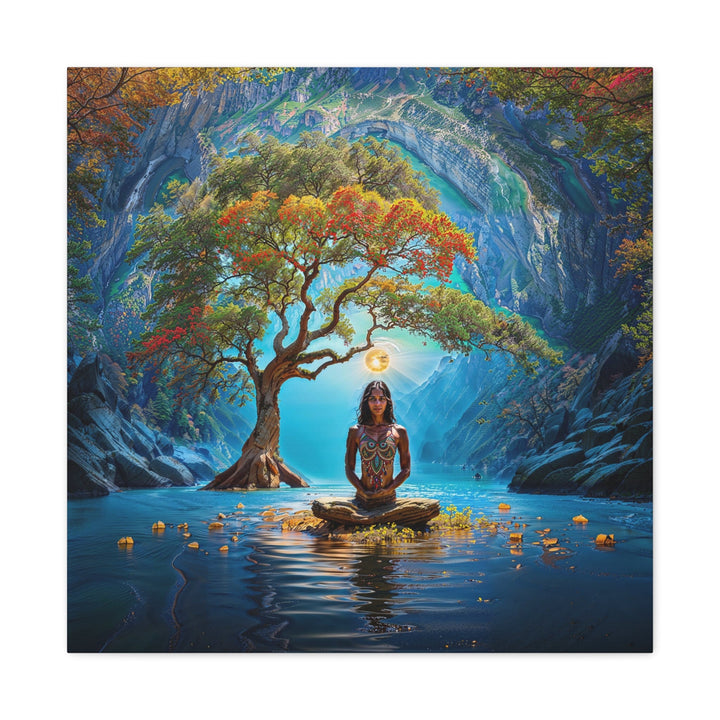 Mystical Nature Meditation - Matte Canvas Print 1.25" - Canvas - g(0D·IO) - 24″ x 24″ - 1.25" -