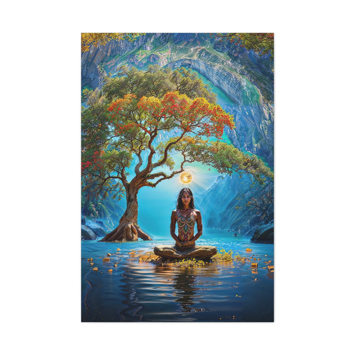 Mystical Nature Meditation - Matte Canvas Print 1.25" - Canvas - g(0D·IO) - 32″ x 48″ (Vertical) - 1.25" -