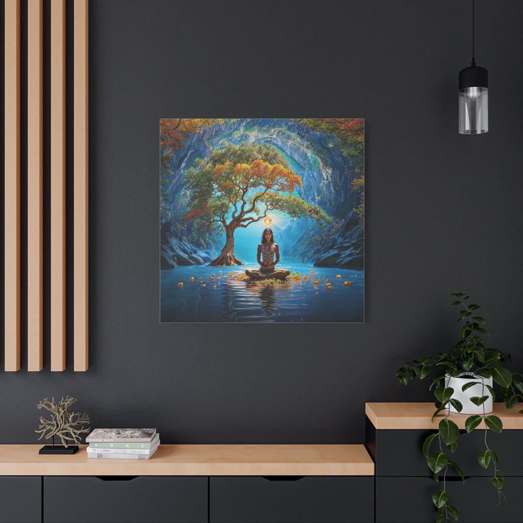 Mystical Nature Meditation - Matte Canvas Print 1.25" - Canvas - g(0D·IO) - 36" x 36" - 1.25" -