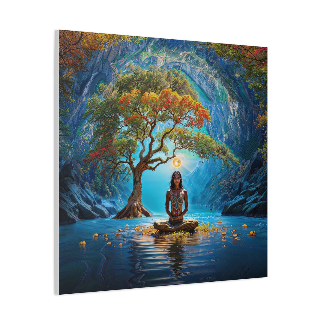 Mystical Nature Meditation - Matte Canvas Print 1.25" - Canvas - g(0D·IO) - 36" x 36" - 1.25" -