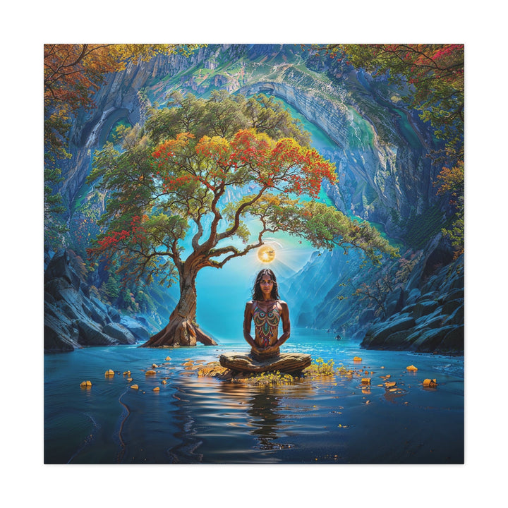 Mystical Nature Meditation - Matte Canvas Print 1.25" - Canvas - g(0D·IO) - 36" x 36" - 1.25" -