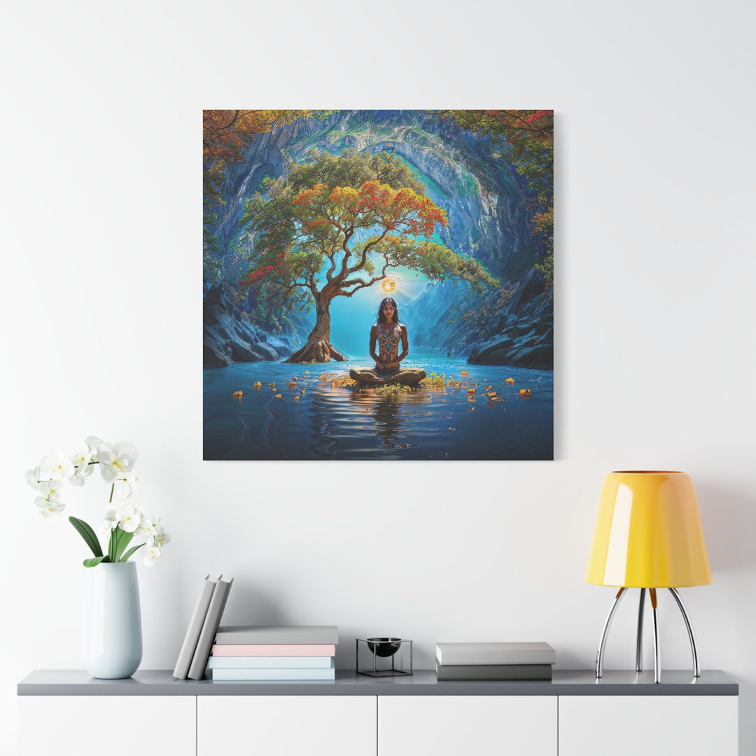 Mystical Nature Meditation - Matte Canvas Print 1.25" - Canvas - g(0D·IO) - 36" x 36" - 1.25" -