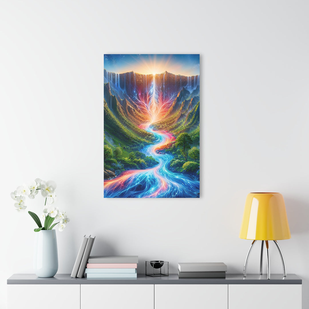 Mystical Radiant Valley - Acrylic Prints (French Cleat Hanging) - Home Decor - g(0D·IO) - 24" x 36" (Vertical) - 0.25'' -