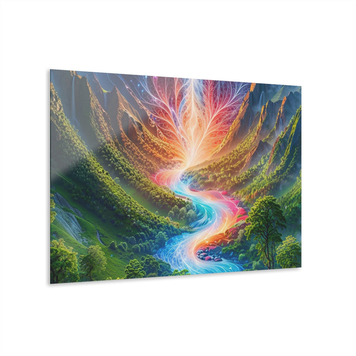 Mystical Radiant Valley - Acrylic Prints (French Cleat Hanging) - Home Decor - g(0D·IO) - 36" x 24" (Horizontal) - 0.25'' -