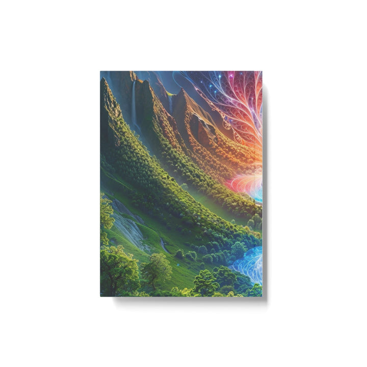 Mystical Radiant Valley - Hard Backed Journal - Paper products - g(0D·IO) - Graph - A5 - White