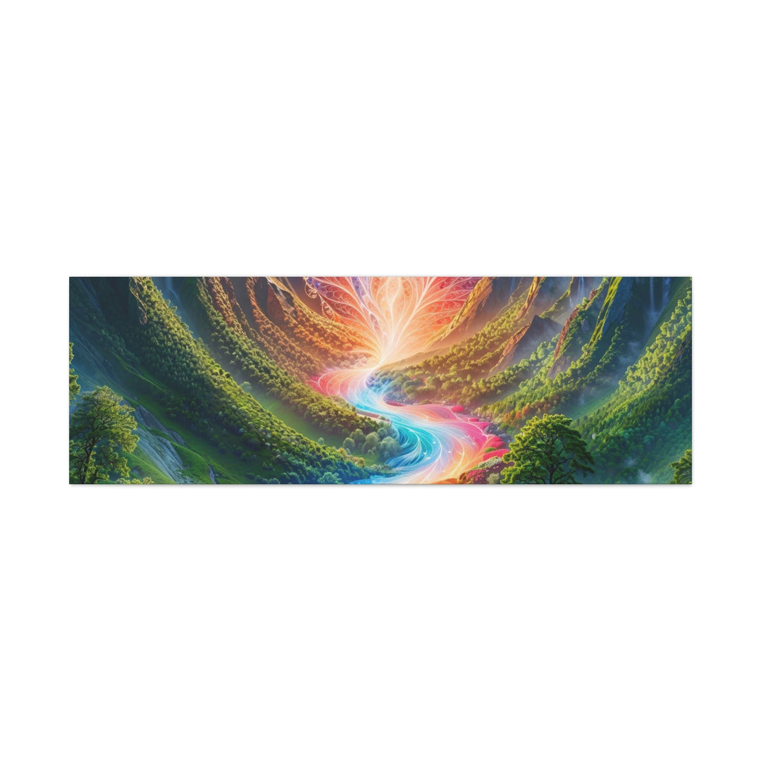 Mystical Radiant Valley - Matte Canvas Print 1.25" - Canvas - g(0D·IO) - 60" x 20" (Horizontal) - 1.25" -