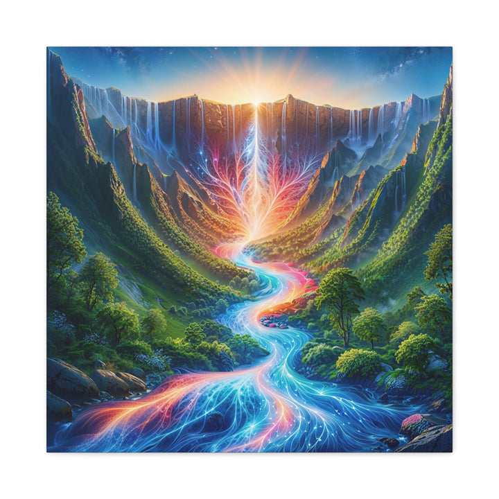 Mystical Radiant Valley - Matte Canvas Print 1.25" - Canvas - g(0D·IO) - 24″ x 24″ - 1.25" -