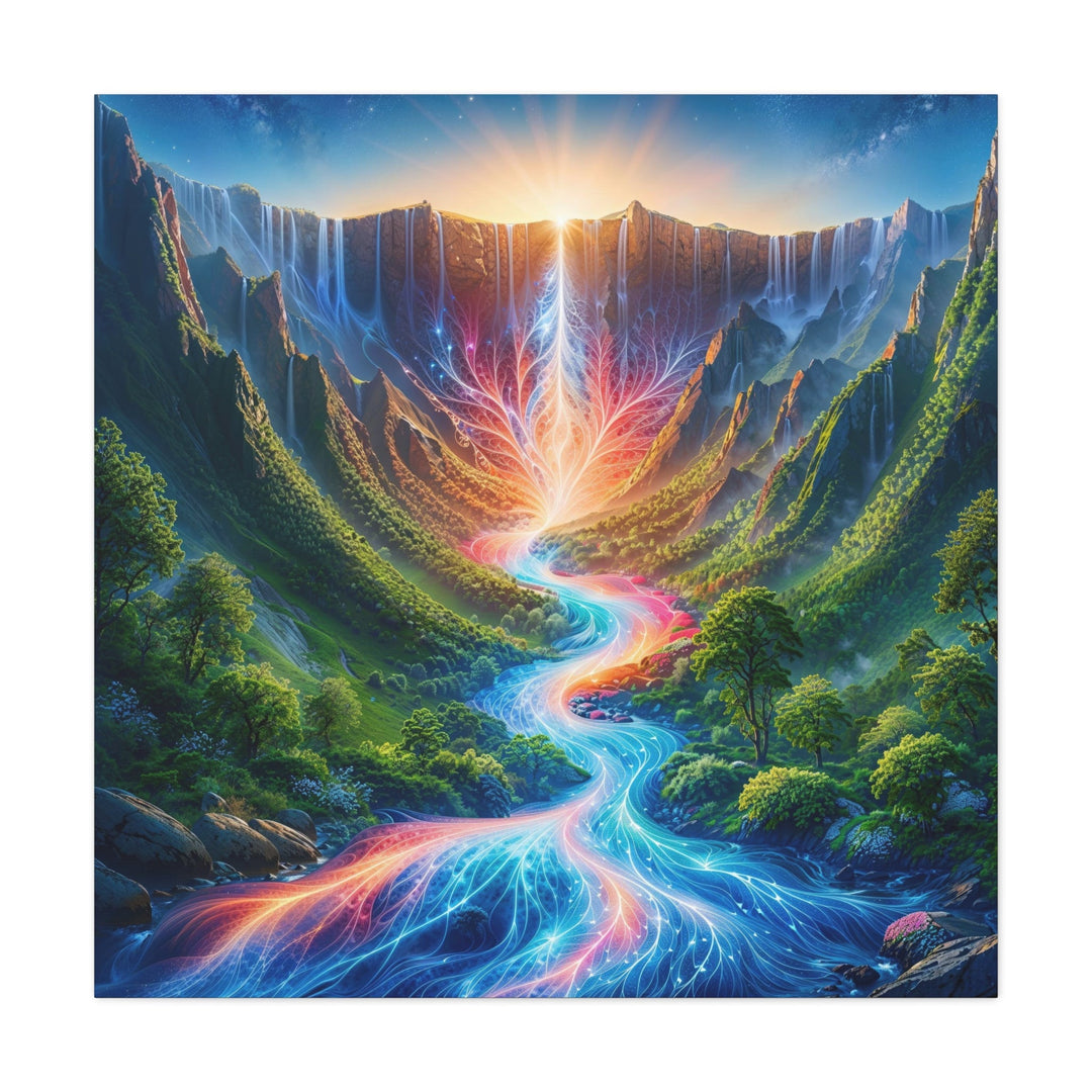 Mystical Radiant Valley - Matte Canvas Print 1.25" - Canvas - g(0D·IO) - 36" x 36" - 1.25" -