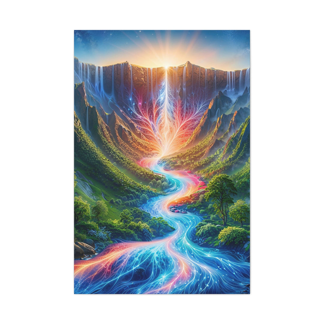 Mystical Radiant Valley - Matte Canvas Print 1.25" - Canvas - g(0D·IO) - 32″ x 48″ (Vertical) - 1.25" -