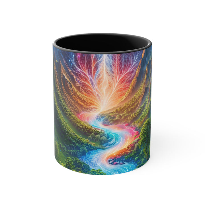 Mystical River Sunrise - Accent Coffee Mug - Mug - g(0D·IO) - Black - 11oz -