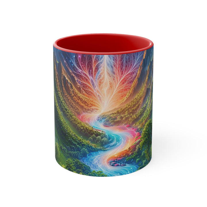 Mystical River Sunrise - Accent Coffee Mug - Mug - g(0D·IO) - Red - 11oz -