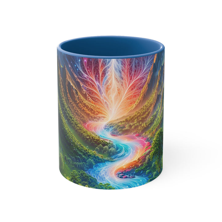 Mystical River Sunrise - Accent Coffee Mug - Mug - g(0D·IO) - Blue - 11oz -