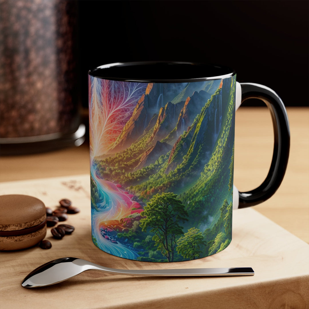 Mystical River Sunrise - Accent Coffee Mug - Mug - g(0D·IO) - Pink - 11oz -