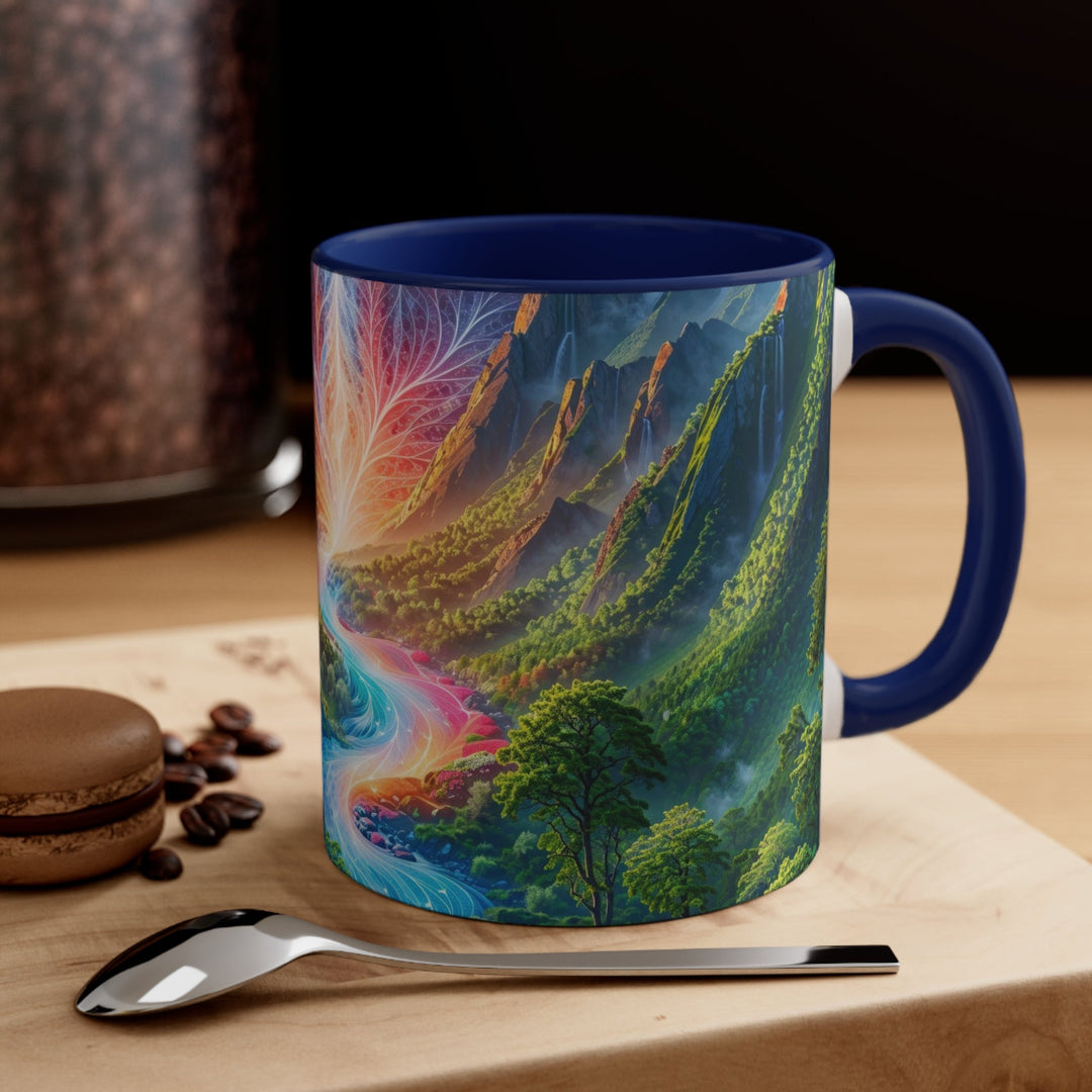 Mystical River Sunrise - Accent Coffee Mug - Mug - g(0D·IO) - Pink - 11oz -