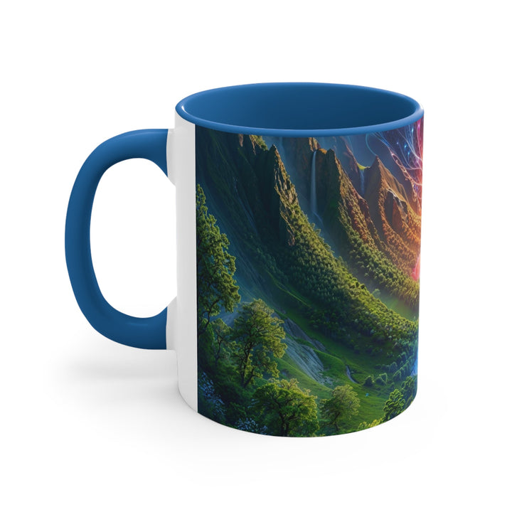 Mystical River Sunrise - Accent Coffee Mug - Mug - g(0D·IO) - Pink - 11oz -