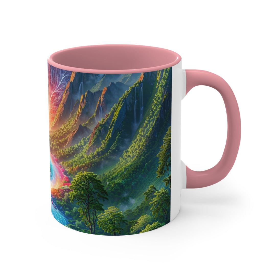 Mystical River Sunrise - Accent Coffee Mug - Mug - g(0D·IO) - Pink - 11oz -