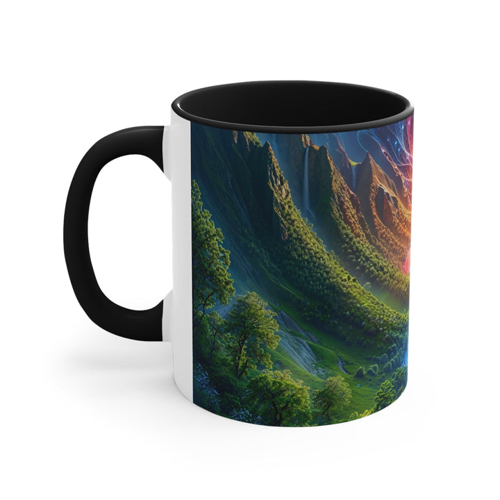 Mystical River Sunrise - Accent Coffee Mug - Mug - g(0D·IO) - Pink - 11oz -