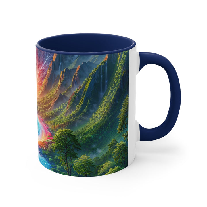 Mystical River Sunrise - Accent Coffee Mug - Mug - g(0D·IO) - Pink - 11oz -