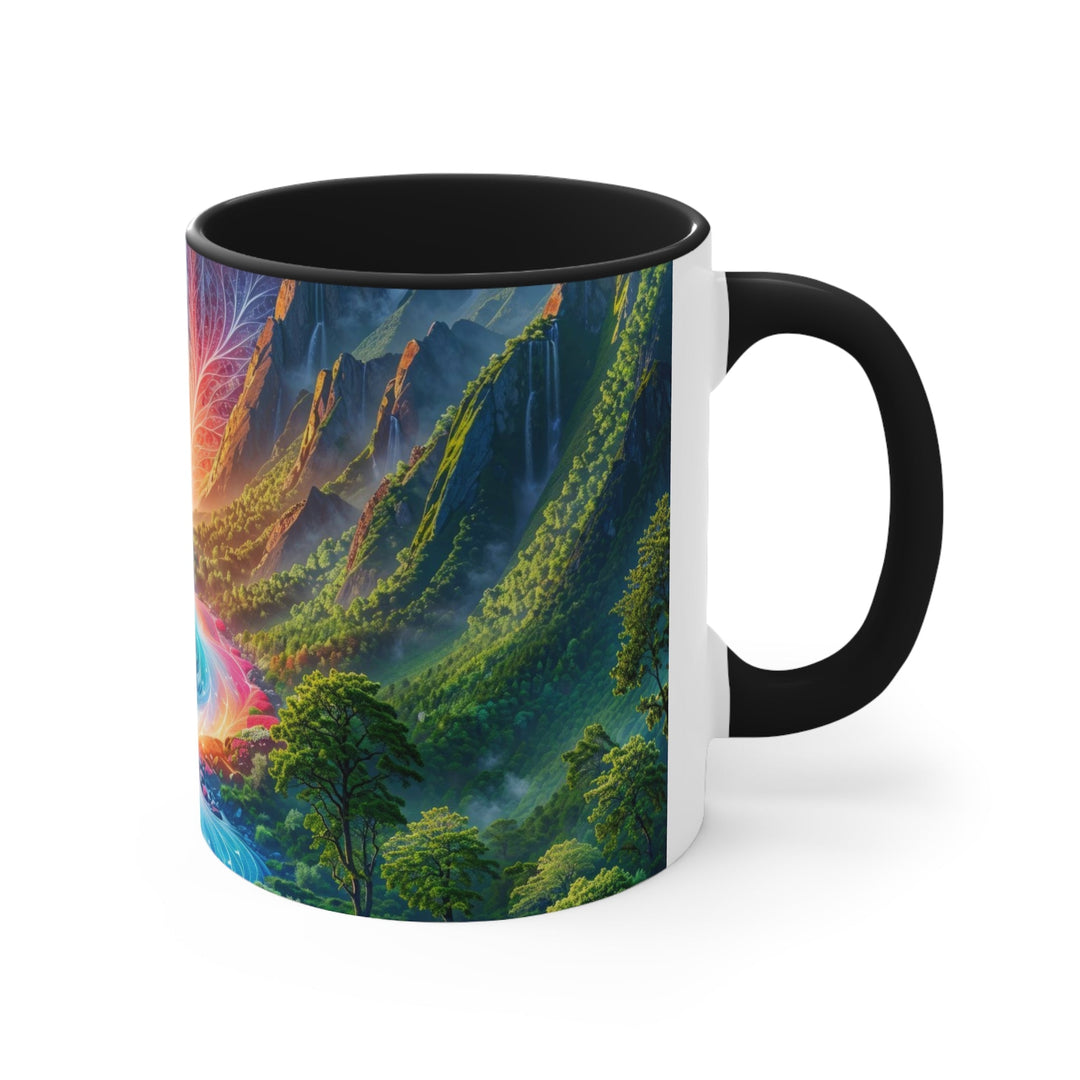 Mystical River Sunrise - Accent Coffee Mug - Mug - g(0D·IO) - Pink - 11oz -