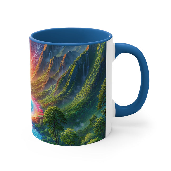 Mystical River Sunrise - Accent Coffee Mug - Mug - g(0D·IO) - Pink - 11oz -