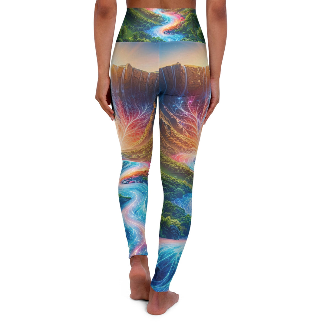 Mystical River Sunrise - High Waisted AOP Yoga Leggings - All Over Prints - g(0D·IO) - XS - -