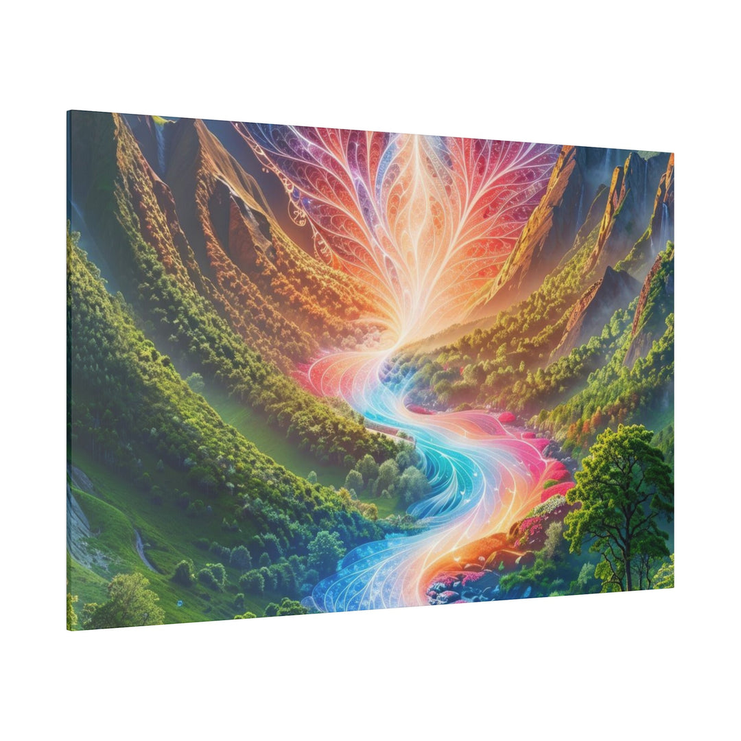 Mystical River Sunrise - Matte Canvas - Canvas - g(0D·IO) - 32" x 32" (Square) - 0.75'' -