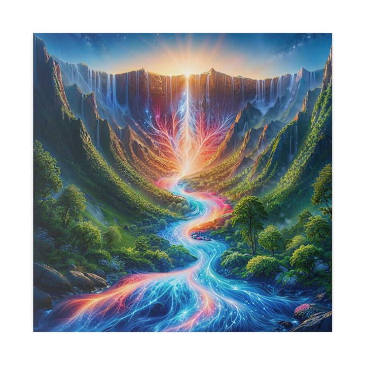 Mystical River Sunrise - Matte Canvas - Canvas - g(0D·IO) - 32" x 32" (Square) - 0.75'' -