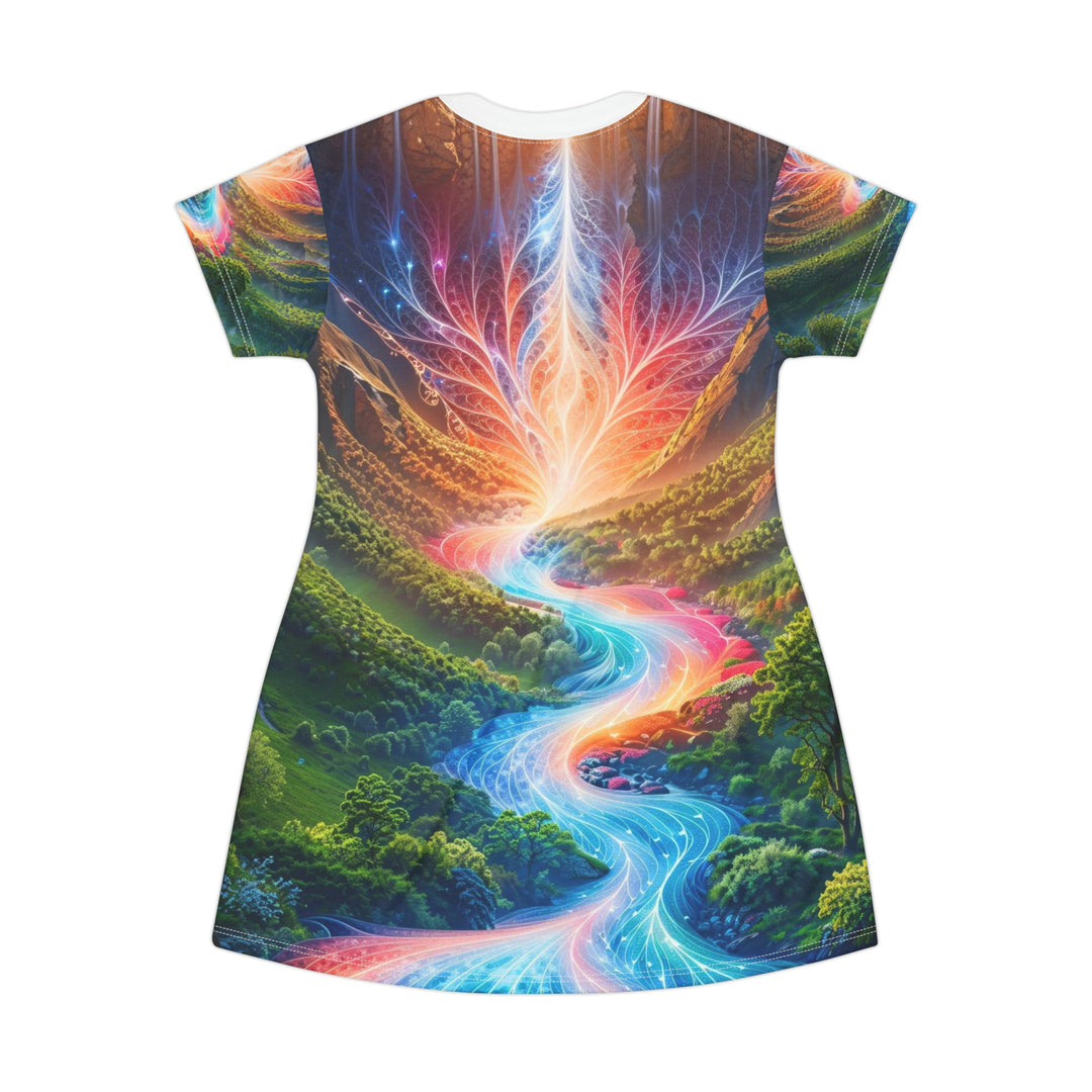 Mystical River Sunrise - T-Shirt Dress - All Over Prints - g(0D·IO) - XS - -