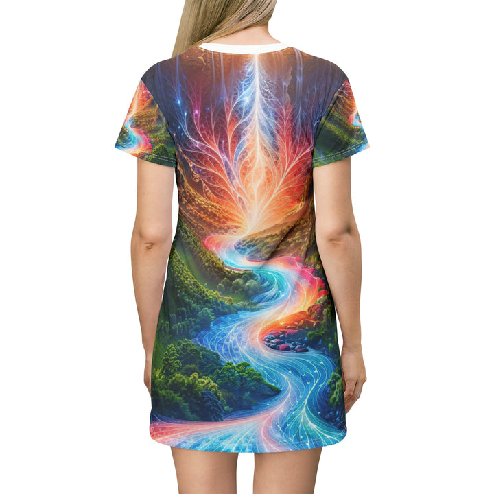 Mystical River Sunrise - T-Shirt Dress - All Over Prints - g(0D·IO) - XS - -