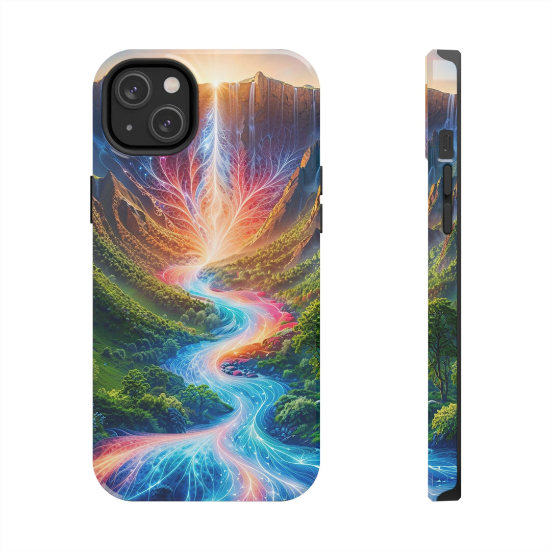 Mystical River Sunrise - Tough Phone Case - Phone Case - g(0D·IO) - iPhone 14 Plus - -