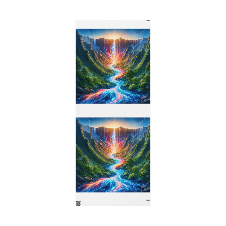 Mystical River Sunrise - Wrapping Paper - Home Decor - g(0D·IO) - 30'' x 72'' - Matte -