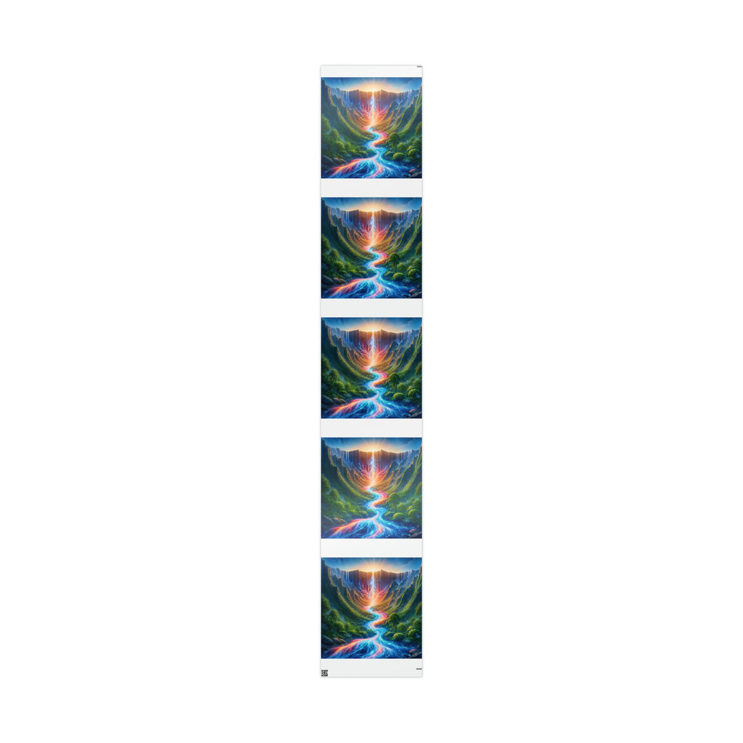 Mystical River Sunrise - Wrapping Paper - Home Decor - g(0D·IO) - 30" x 180" - Glossy -