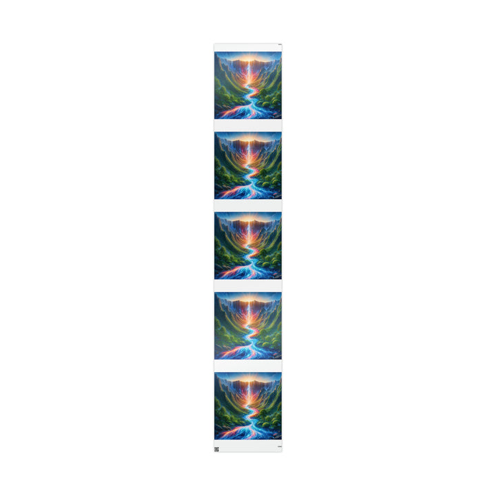 Mystical River Sunrise - Wrapping Paper - Home Decor - g(0D·IO) - 30" x 180" - Glossy -