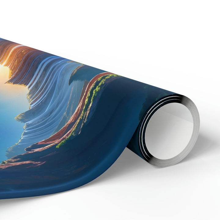Mystical River Sunrise - Wrapping Paper - Home Decor - g(0D·IO) - 30" x 180" - Matte -