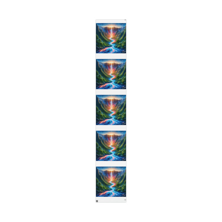 Mystical River Sunrise - Wrapping Paper - Home Decor - g(0D·IO) - 30" x 180" - Matte -