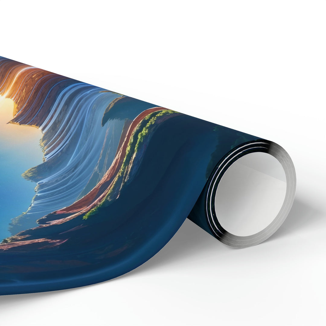 Mystical River Sunrise - Wrapping Paper - Home Decor - g(0D·IO) - 30" x 180" - Matte -