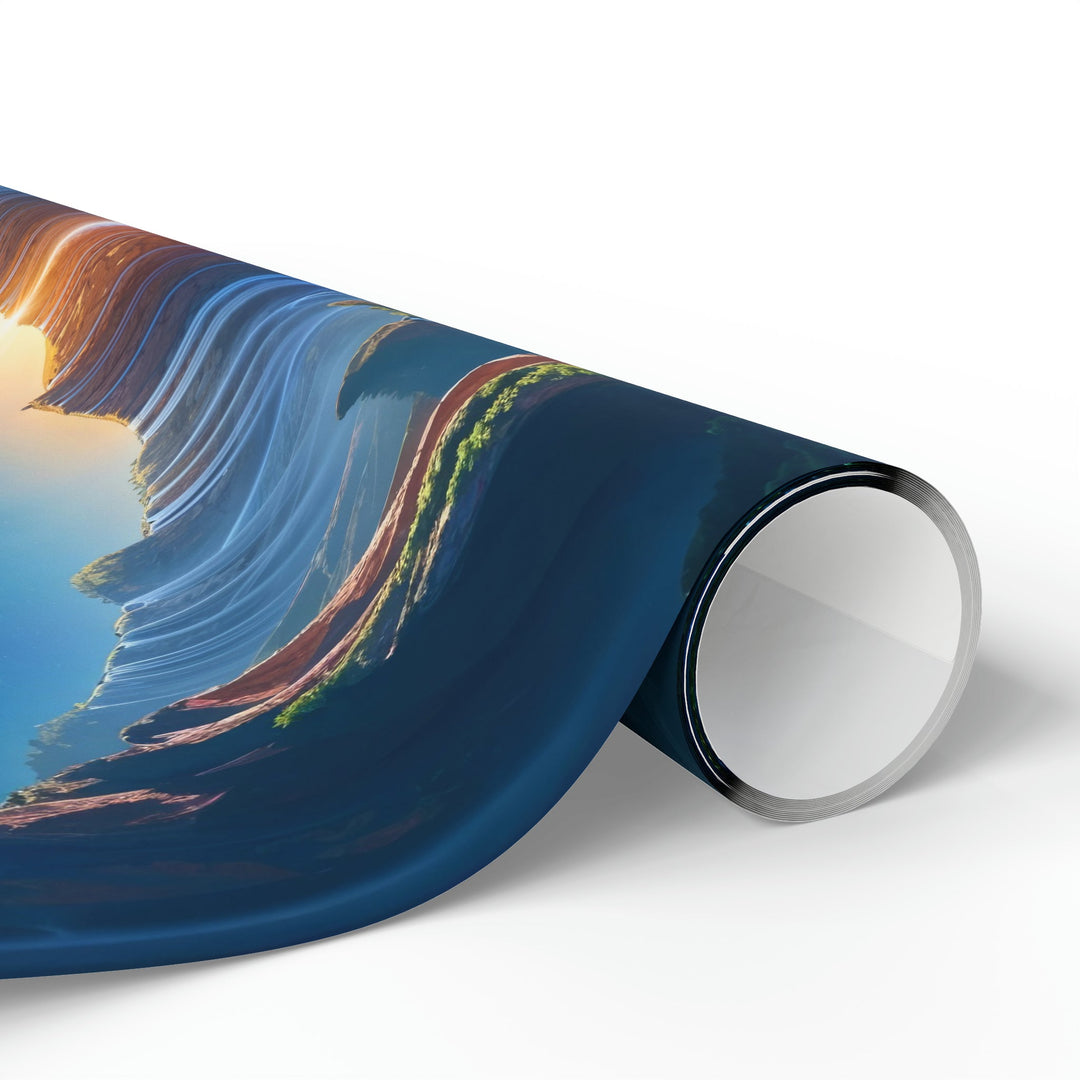 Mystical River Sunrise - Wrapping Paper - Home Decor - g(0D·IO) - 30" x 180" - Matte -