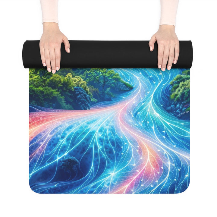 Mystical River Sunrise - Yoga Mat - Home Decor - g(0D·IO) - 24” x 68” - -