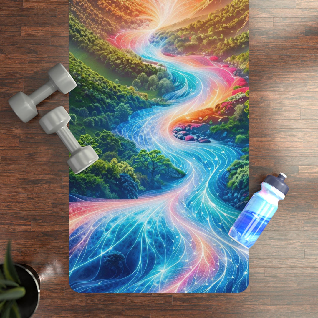 Mystical River Sunrise - Yoga Mat - Home Decor - g(0D·IO) - 24” x 68” - -
