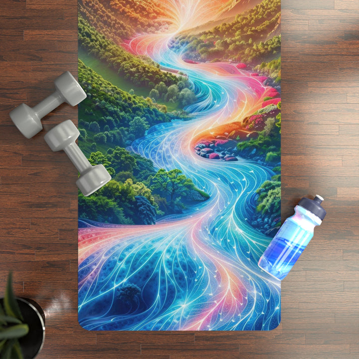 Mystical River Sunrise - Yoga Mat - Home Decor - g(0D·IO) - 24” x 68” - -