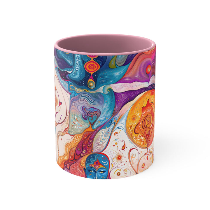 Mystical Swirls Harmony - Accent Coffee Mug - Mug - g(0D·IO) - Pink - 11oz -