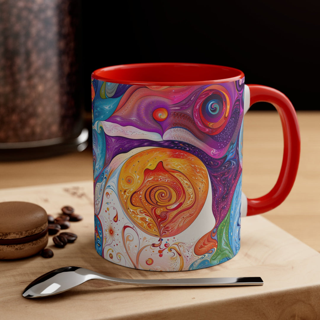 Mystical Swirls Harmony - Accent Coffee Mug - Mug - g(0D·IO) - Pink - 11oz -