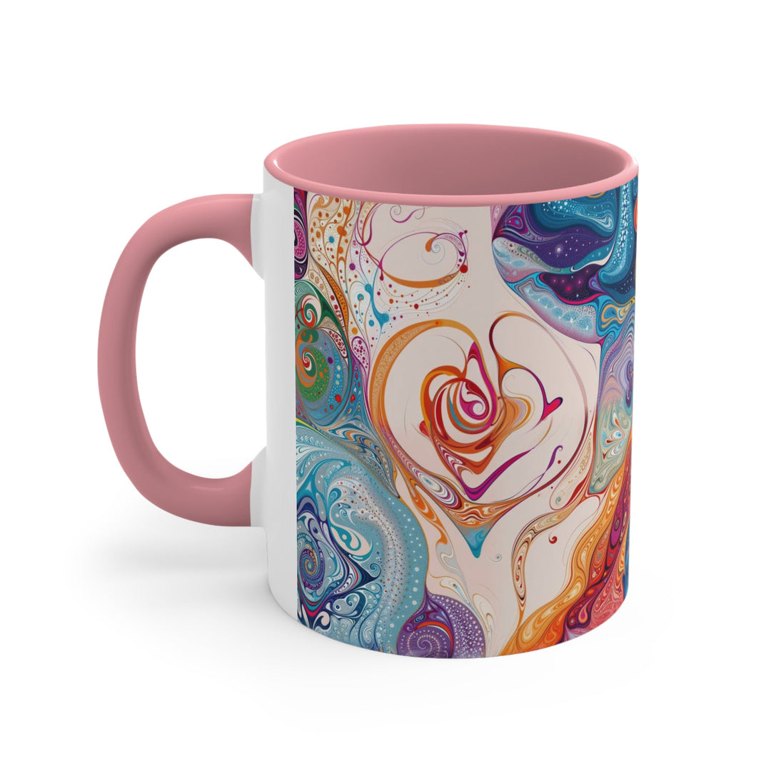 Mystical Swirls Harmony - Accent Coffee Mug - Mug - g(0D·IO) - Pink - 11oz -