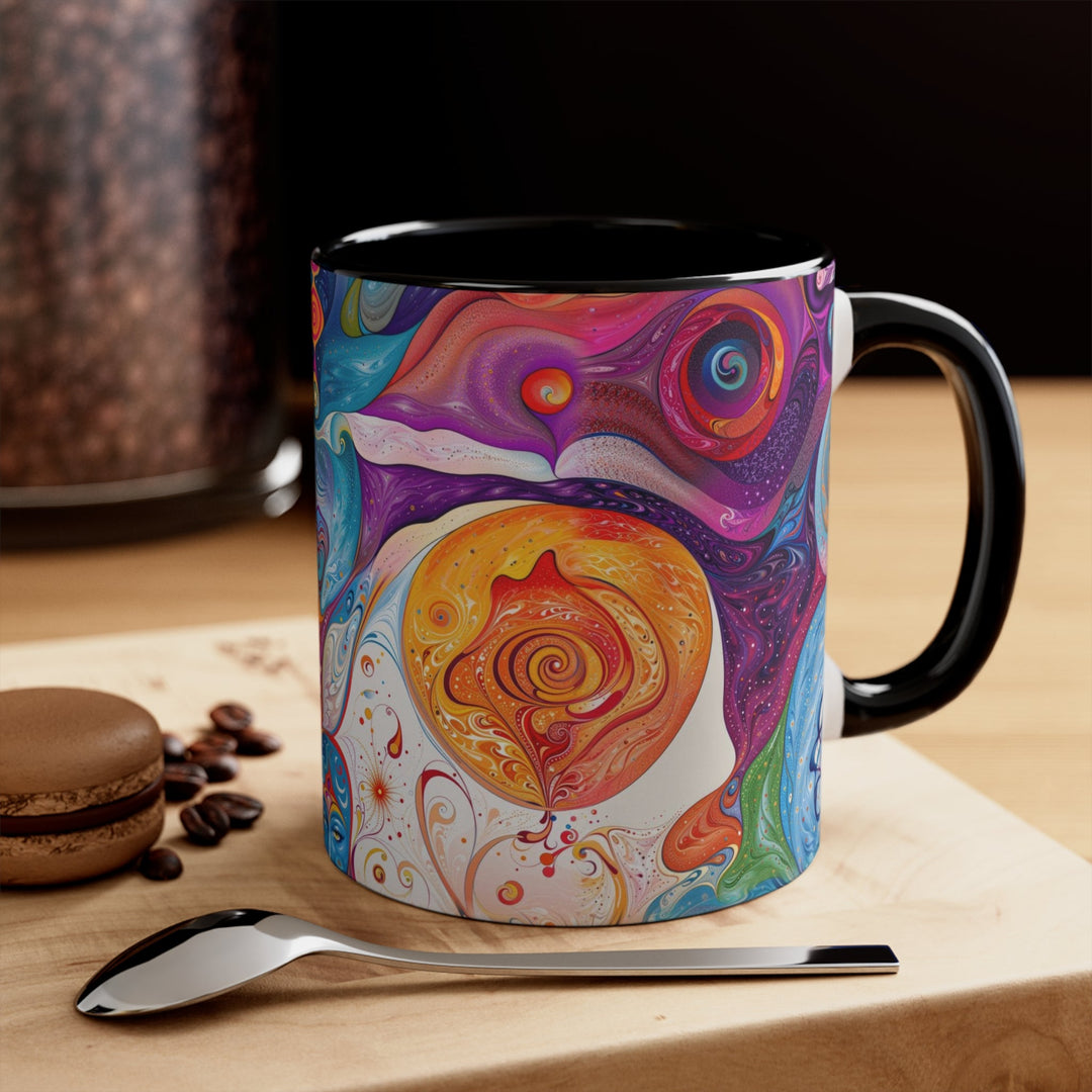 Mystical Swirls Harmony - Accent Coffee Mug - Mug - g(0D·IO) - Pink - 11oz -